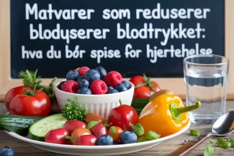 Matvarer som reduserer blodtrykket: hva du bør spise for hjertehelse