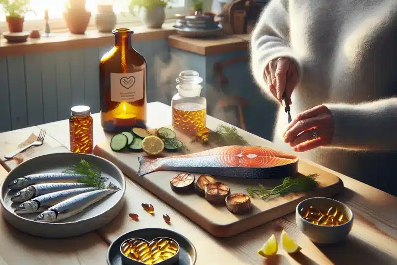 Hvordan omega-3 fettsyrer styrker hjertet – illustrasjon