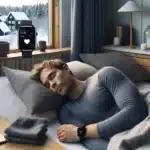 Norwegian adult sleeping at dawn smartwatch shows calm heart healthy night metrics
